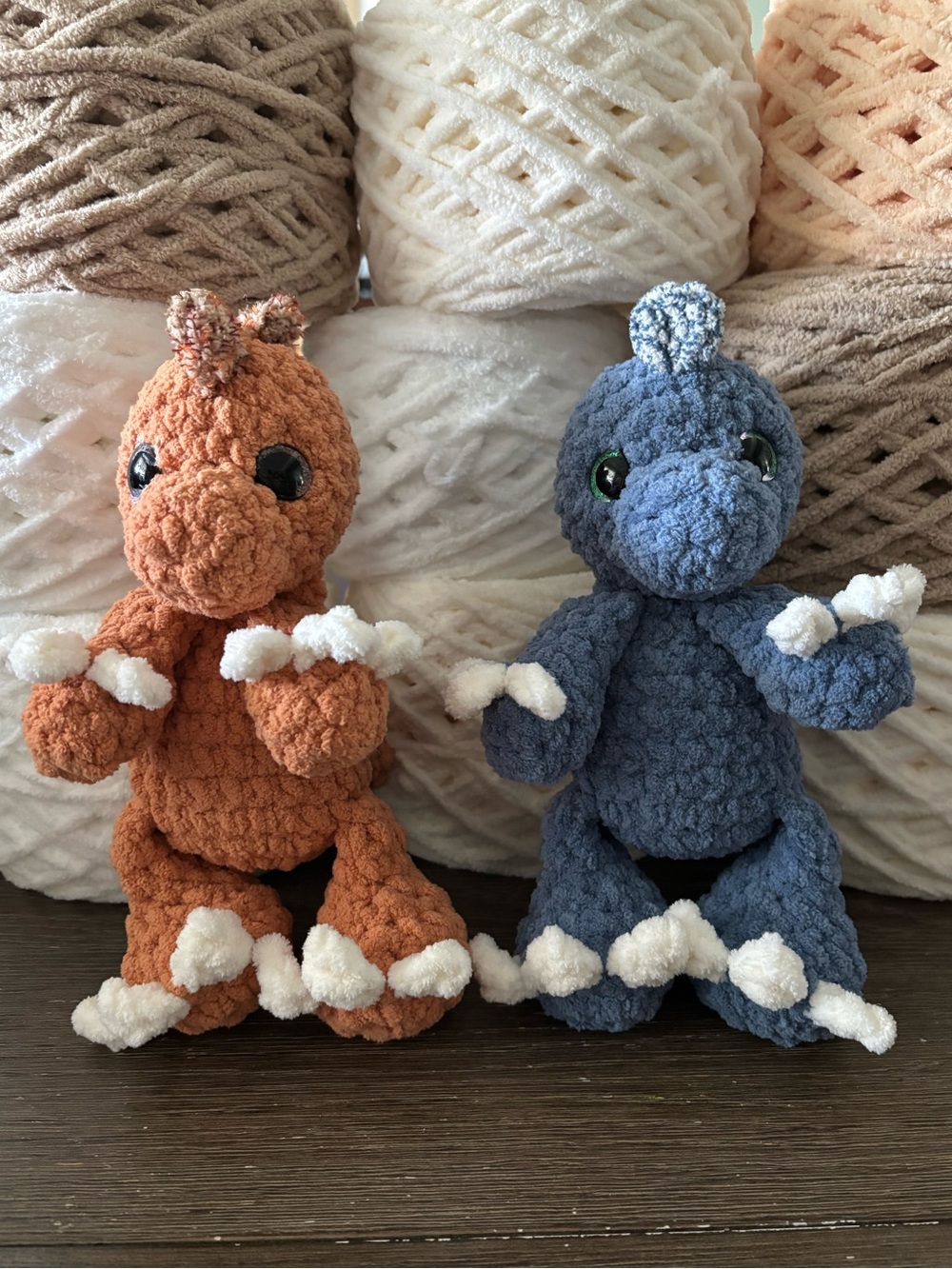 Crochet baby Tyrannosaurus Rex plush handmade